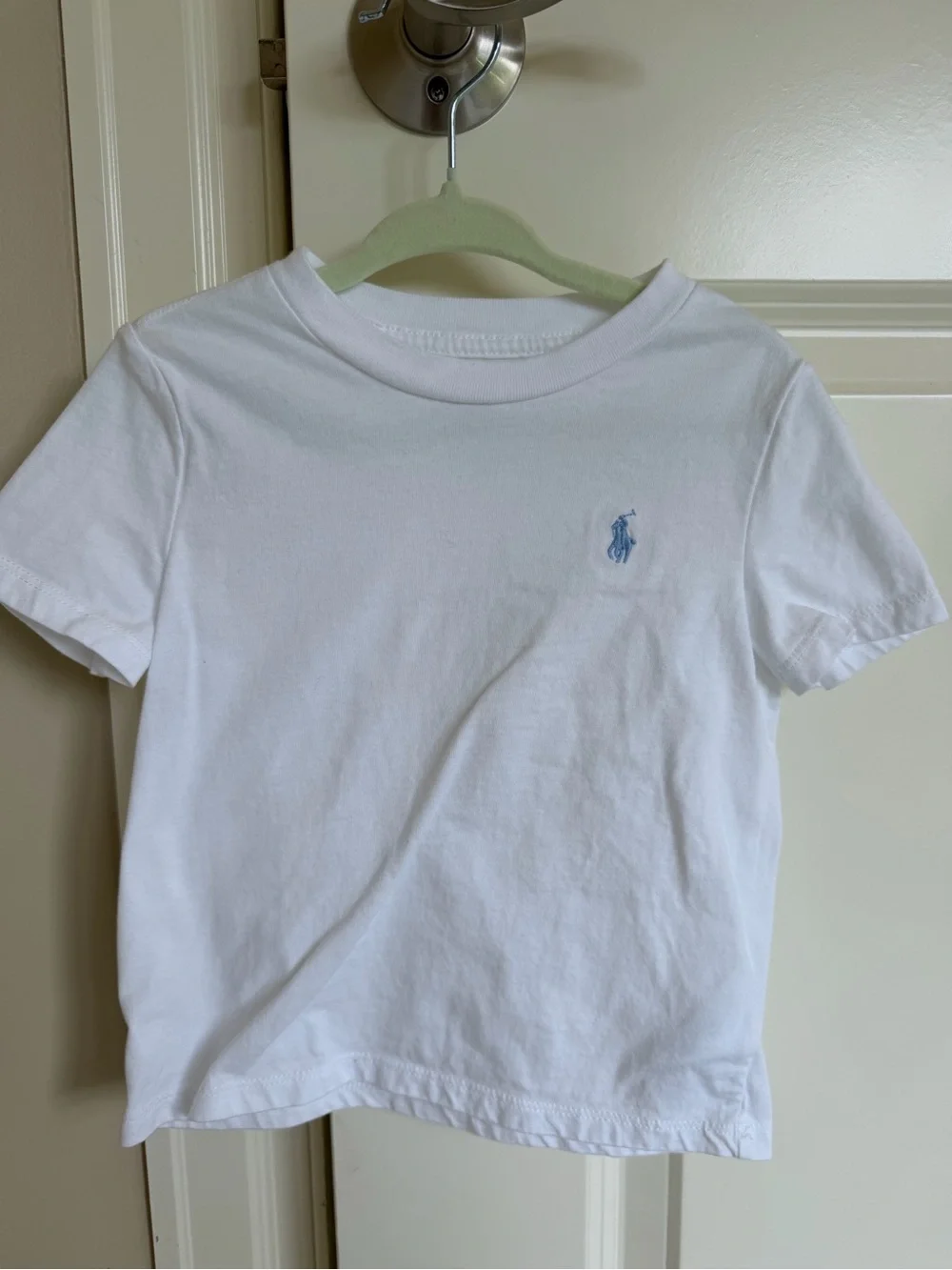 Polo by Ralph Lauren White Short Sleeve Tee with Light Blue Pony